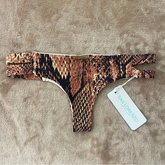 San Lorenzo Small Snake Print Bikini Set - Picture 10 of 12